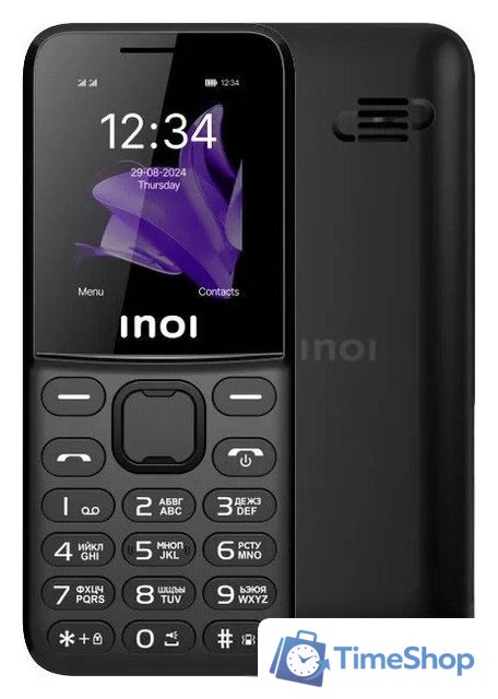 Кнопочный телефон Inoi 140 Classic Lite 4G (черный) - Изображение №1 — Интернет-магазин Time-Shop