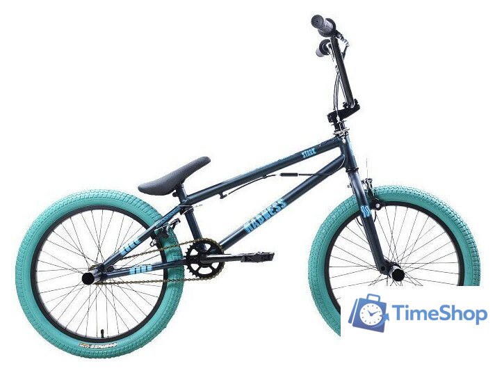 Велосипед Stark Madness BMX 2 2025 (темно-еловый/матовый голубой/голубой) - Изображение №1 — Интернет-магазин Time-Shop