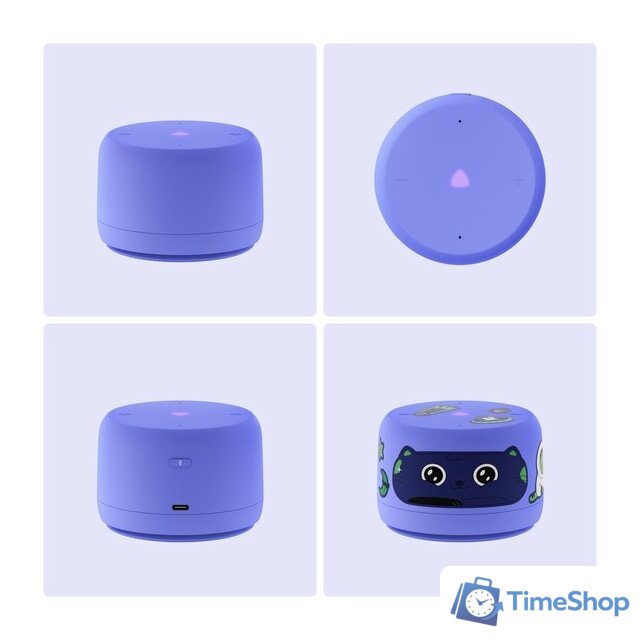Умная колонка Яндекс Станция Лайт 2 без часов (фиолетовый) - Изображение №3 — Интернет-магазин Time-Shop