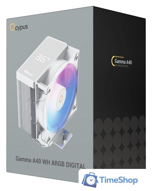 Кулер для процессора Ocypus Gamma A40 WH ARGB Digital Gamma-A40-WH1NAWD00X-GL - Изображение №9 — Интернет-магазин Time-Shop