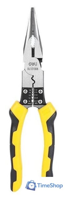 Плоскогубцы Deli DL101008 - Изображение №1 — Интернет-магазин Time-Shop