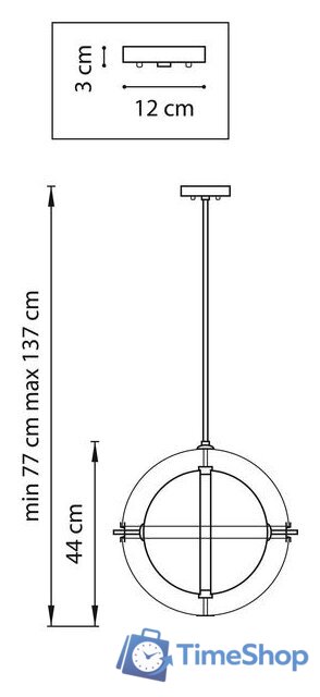 Подвесная люстра Lightstar Modena 816043 - Изображение №8 — Интернет-магазин Time-Shop