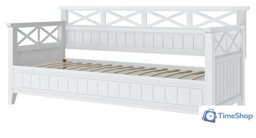 Кровать-тахта Bravo Мебель Амелия 800x2000 (белый античный) - Изображение №2 — Интернет-магазин Time-Shop