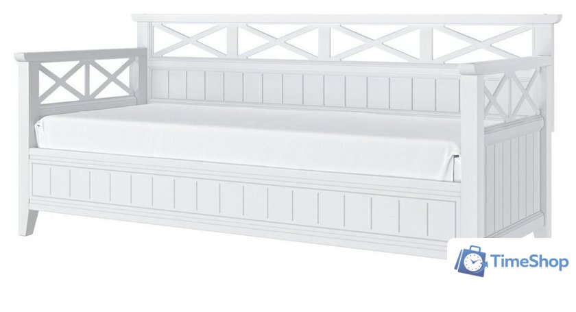 Кровать-тахта Bravo Мебель Амелия 800x2000 (белый античный) - Изображение №1 — Интернет-магазин Time-Shop