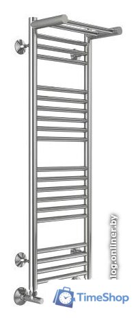 Полотенцесушитель TERMINUS Аврора П20 300x1000 с полкой нп (хром) - Изображение №2 — Интернет-магазин Time-Shop