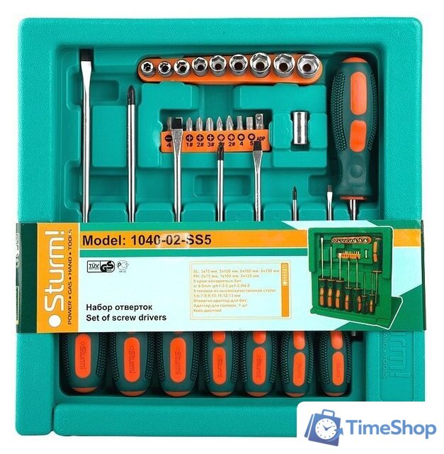 Набор отверток Sturm 1040-02-SS5 (28 предметов) - Изображение №1 — Интернет-магазин Time-Shop
