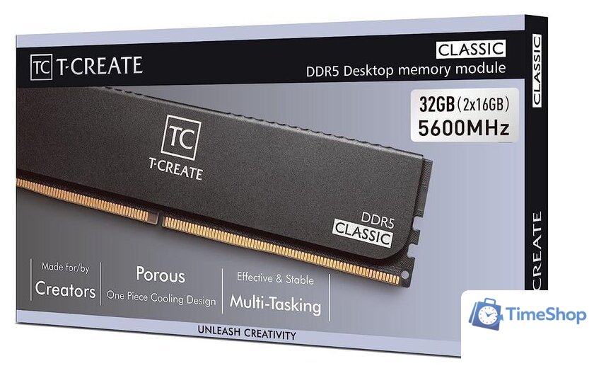 Оперативная память Team T-Create Classic 2x32ГБ DDR5 5600 МГц CTCCD564G5600HC46DC01 - Изображение №7 — Интернет-магазин Time-Shop
