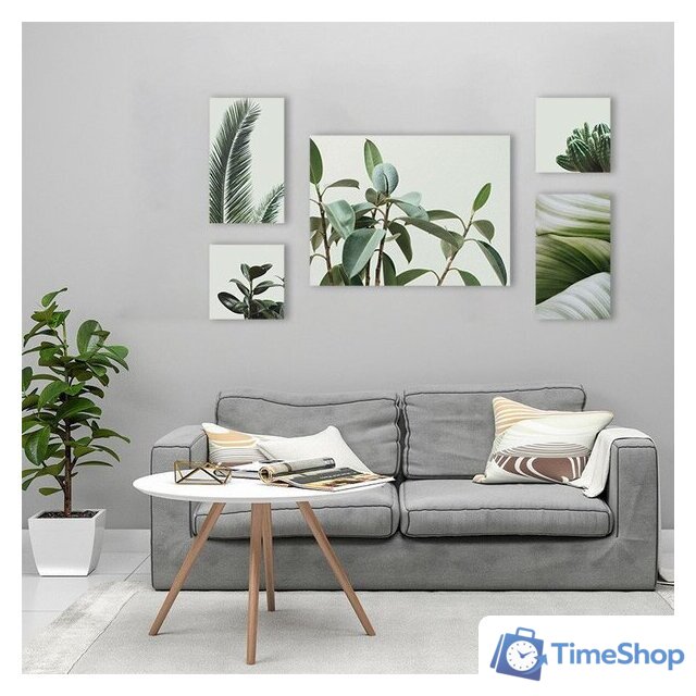 Картина Stamprint Зеленное растение CS002 SET5 (90x160) - Изображение №2 — Интернет-магазин Time-Shop