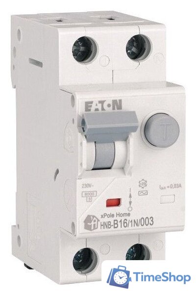 Дифференциальный автомат Eaton HNB-B161N003 1P+N 16А В 6кА 30мА АС 2М 195121 - Изображение №1 — Интернет-магазин Time-Shop