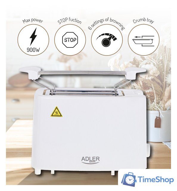Тостер Adler AD 3223 - Изображение №12 — Интернет-магазин Time-Shop