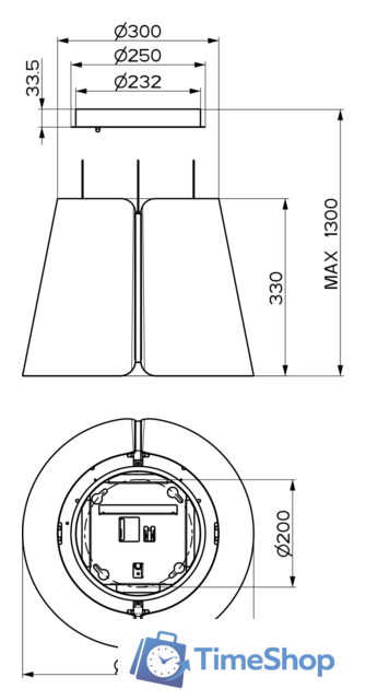 Кухонная вытяжка Faber Beat WH Matt F45 345.0612.338 - Изображение №3 — Интернет-магазин Time-Shop
