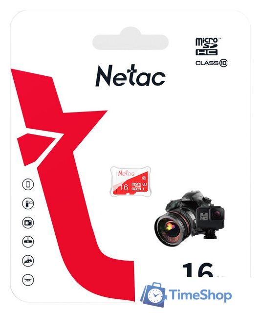 Карта памяти Netac microSDHC P500 ECO 16GB - Изображение №1 — Интернет-магазин Time-Shop