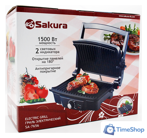 Электрогриль Sakura SA-7656 - Изображение №2 — Интернет-магазин Time-Shop