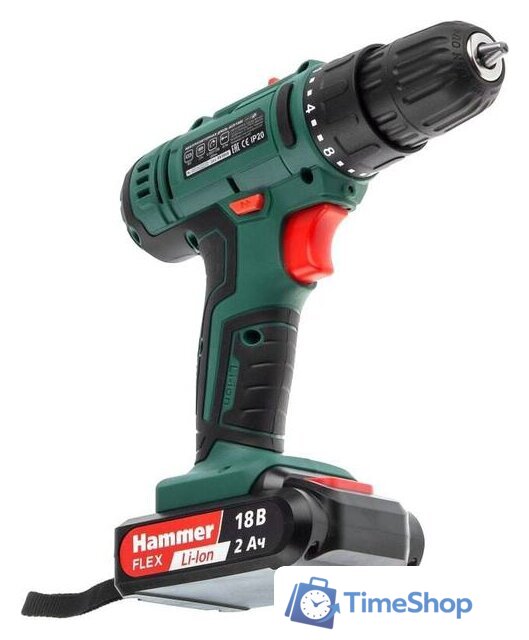 Дрель-шуруповерт Hammer Flex ACD18BS (с 2-мя АКБ, кейс) - Изображение №4 — Интернет-магазин Time-Shop
