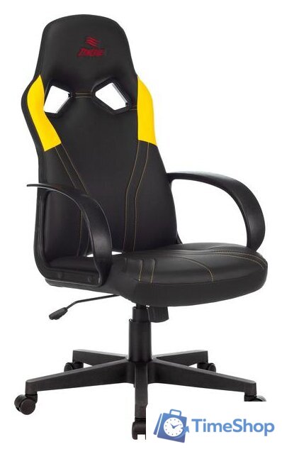 Игровое (геймерское) кресло Zombie Runner (черный/желтый) - Изображение №1 — Интернет-магазин Time-Shop