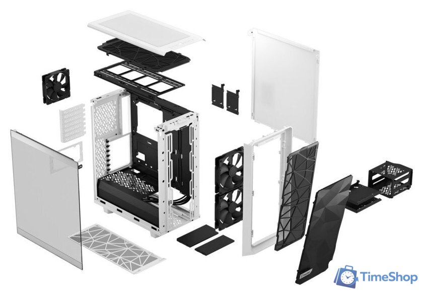 Корпус Fractal Design Meshify 2 Compact Clear Tempered Glass FD-C-MES2C-05 - Изображение №18 — Интернет-магазин Time-Shop