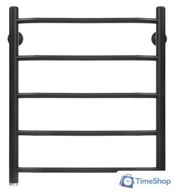 Полотенцесушитель Granula Трапеция 50х60 5 перекладин (нижнее подключение, черный матовый) - Изображение №1 — Интернет-магазин Time-Shop