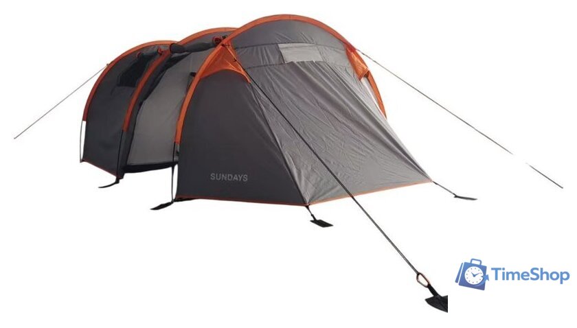 Кемпинговая палатка Sundays ZC-TT015 (темно-серый/оранжевый) - Изображение №12 — Интернет-магазин Time-Shop
