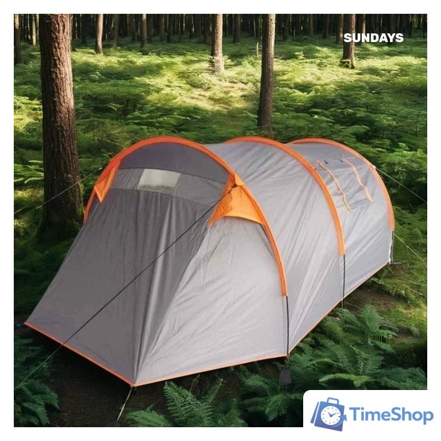 Кемпинговая палатка Sundays ZC-TT015 (темно-серый/оранжевый) - Изображение №7 — Интернет-магазин Time-Shop