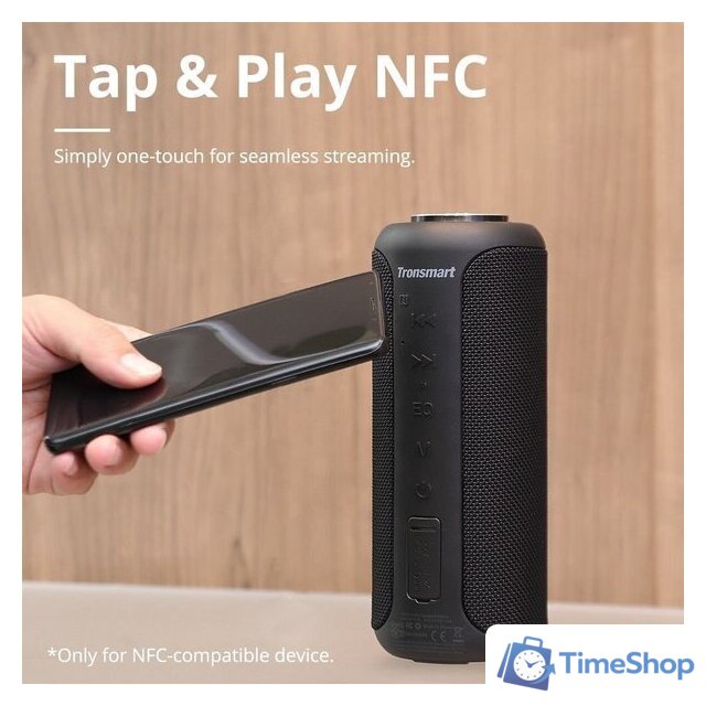 Беспроводная колонка Tronsmart T6 Plus Upgraded Edition (черный) - Изображение №4 — Интернет-магазин Time-Shop