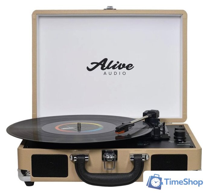 Виниловый проигрыватель Alive Audio Glam Latte - Изображение №1 — Интернет-магазин Time-Shop