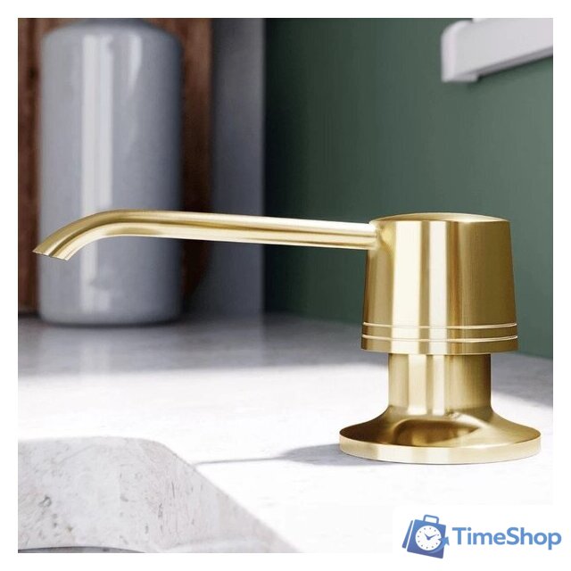 Дозатор для моющего средства Globalo Intio Light Gold Mat - Изображение №5 — Интернет-магазин Time-Shop