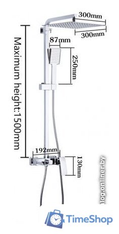 Душевая система  Gappo G2407-20 - Изображение №6 — Интернет-магазин Time-Shop