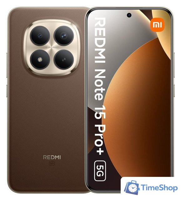 Телефон Xiaomi Redmi Note 15 Pro+ 5G 8GB/256GB международная версия (коричневый) - Изображение №1 — Интернет-магазин Time-Shop