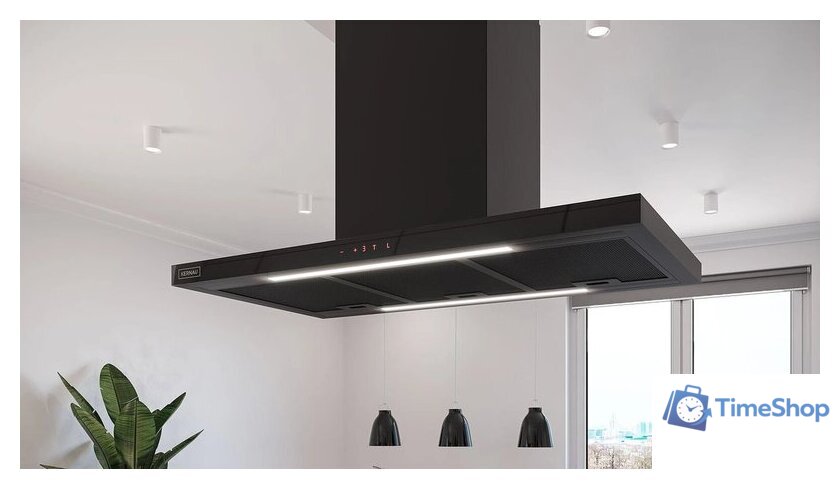 Кухонная вытяжка Kernau KCH 1090 B Island Kitchen Connect - Изображение №3 — Интернет-магазин Time-Shop