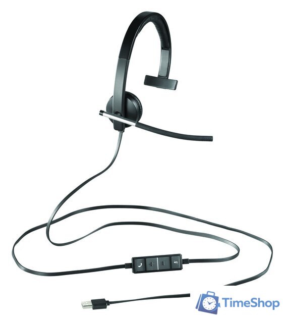 Офисная гарнитура Logitech H650e USB Mono - Изображение №3 — Интернет-магазин Time-Shop