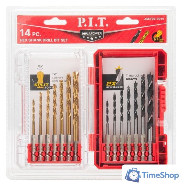 Набор сверл P.I.T. ASET05-0014 - Изображение №2 — Интернет-магазин Time-Shop
