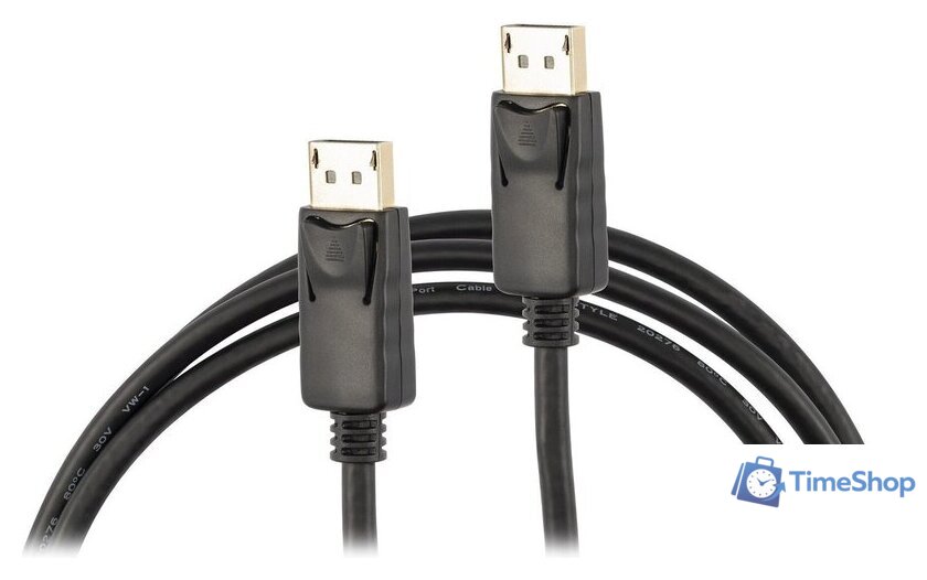 Кабель Buro BU-DP2.0-3M DisplayPort - DisplayPort (3м, черный) - Изображение №3 — Интернет-магазин Time-Shop