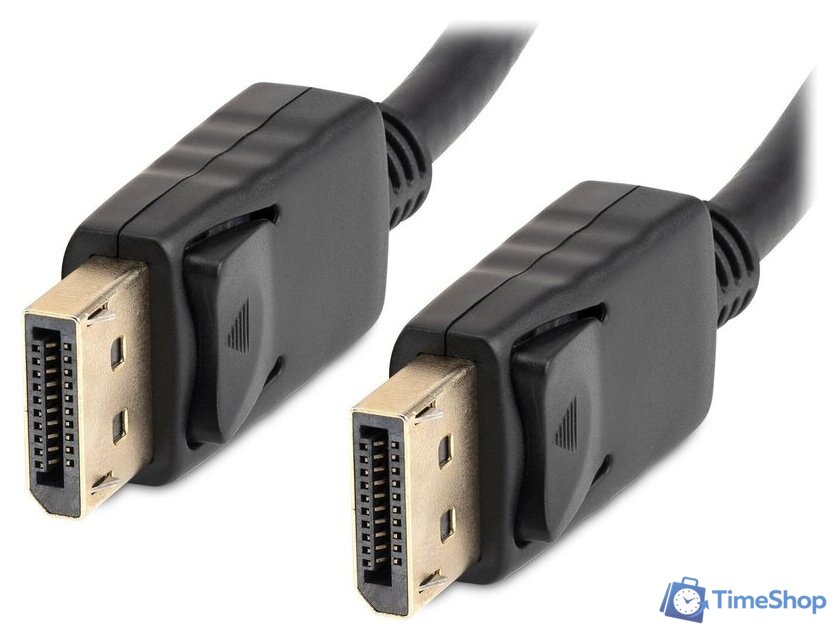 Кабель Buro BU-DP2.0-3M DisplayPort - DisplayPort (3м, черный) - Изображение №2 — Интернет-магазин Time-Shop