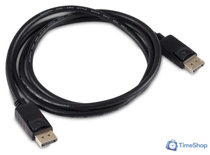 Кабель Buro BU-DP2.0-3M DisplayPort - DisplayPort (3м, черный) - Изображение №1 — Интернет-магазин Time-Shop