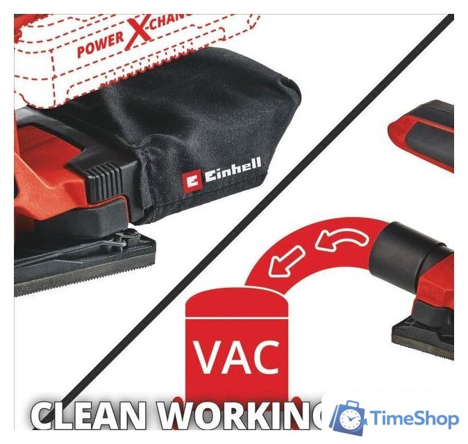 Виброшлифмашина Einhell TC-OS 18/187 Li Solo (без АКБ) - Изображение №3 — Интернет-магазин Time-Shop