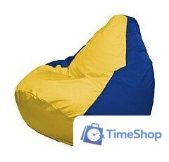 Кресло-мешок Flagman Груша Мега XXXL Г3.1-254 (желтый/синий) - Изображение №1 — Интернет-магазин Time-Shop