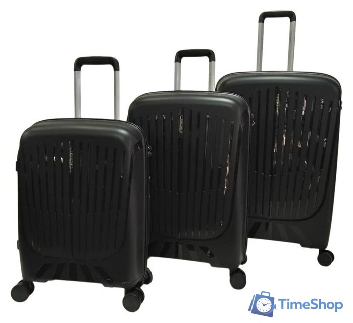Чемодан-спиннер Mironpan 23107 (L, черный) - Изображение №4 — Интернет-магазин Time-Shop