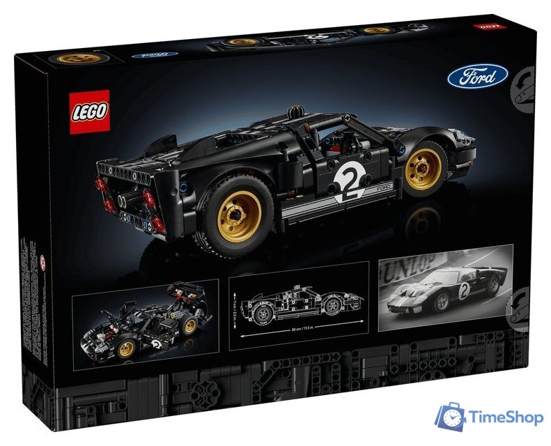 Конструктор LEGO Technic 42223 Гоночный автомобиль Ford GT40 MKII 1966 - Изображение №15 — Интернет-магазин Time-Shop
