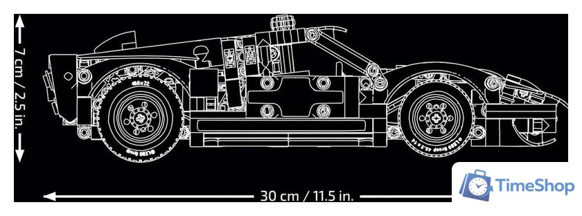 Конструктор LEGO Technic 42223 Гоночный автомобиль Ford GT40 MKII 1966 - Изображение №7 — Интернет-магазин Time-Shop