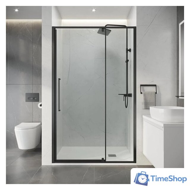 Душевая дверь Niagara Nova NG-35-12AGR 120х195 (графит/прозрачное стекло) - Изображение №9 — Интернет-магазин Time-Shop