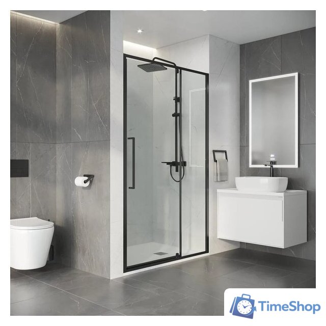 Душевая дверь Niagara Nova NG-35-12AGR 120х195 (графит/прозрачное стекло) - Изображение №10 — Интернет-магазин Time-Shop