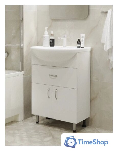  Mixline Тумба с умывальником Мистраль-60 555210 + Уют 60 - Изображение №1 — Интернет-магазин Time-Shop