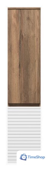  Brevita Шкаф-пенал Dakota 35 DAK-050350-19/01Л (белый/темное дерево) - Изображение №5 — Интернет-магазин Time-Shop