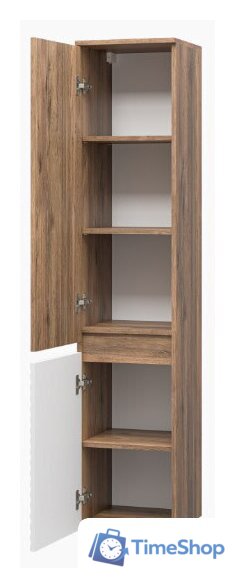  Brevita Шкаф-пенал Dakota 35 DAK-050350-19/01Л (белый/темное дерево) - Изображение №8 — Интернет-магазин Time-Shop