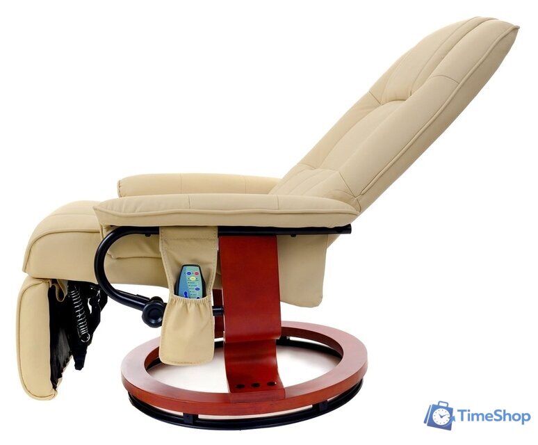 Массажное кресло Calviano 2160 (экокожа, бежевый) - Изображение №9 — Интернет-магазин Time-Shop