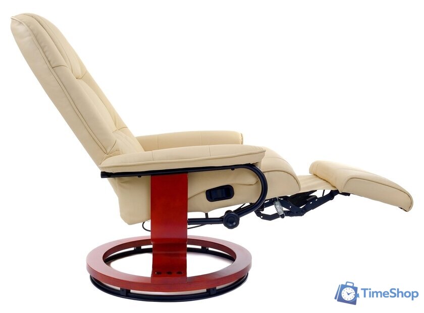 Массажное кресло Calviano 2160 (экокожа, бежевый) - Изображение №3 — Интернет-магазин Time-Shop