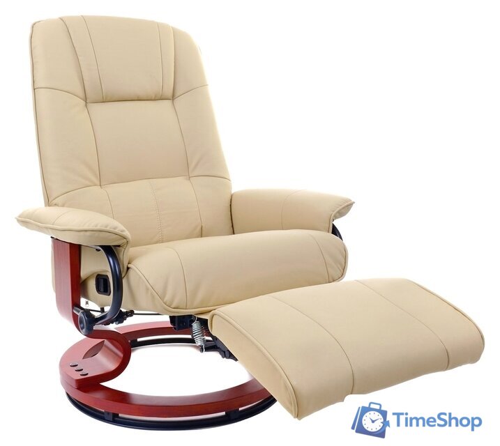 Массажное кресло Calviano 2160 (экокожа, бежевый) - Изображение №1 — Интернет-магазин Time-Shop