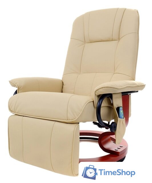 Массажное кресло Calviano 2160 (экокожа, бежевый) - Изображение №7 — Интернет-магазин Time-Shop