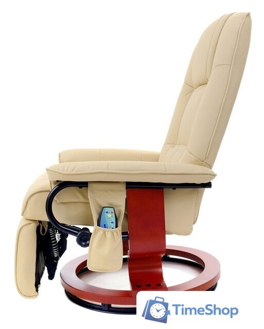 Массажное кресло Calviano 2160 (экокожа, бежевый) - Изображение №8 — Интернет-магазин Time-Shop