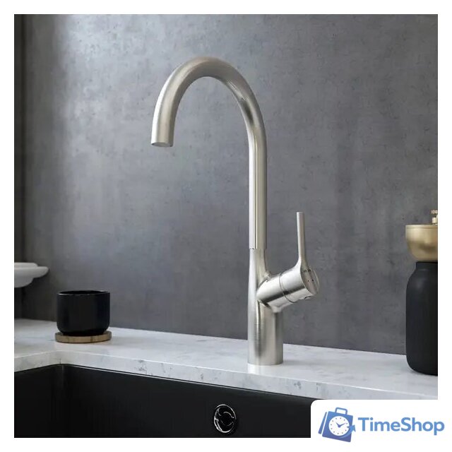 Кухонная мойка Saniteco 6045 + Spike F9S07011 (сатин, с сифоном, дозатором и коландером) - Изображение №15 — Интернет-магазин Time-Shop